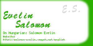 evelin salomon business card